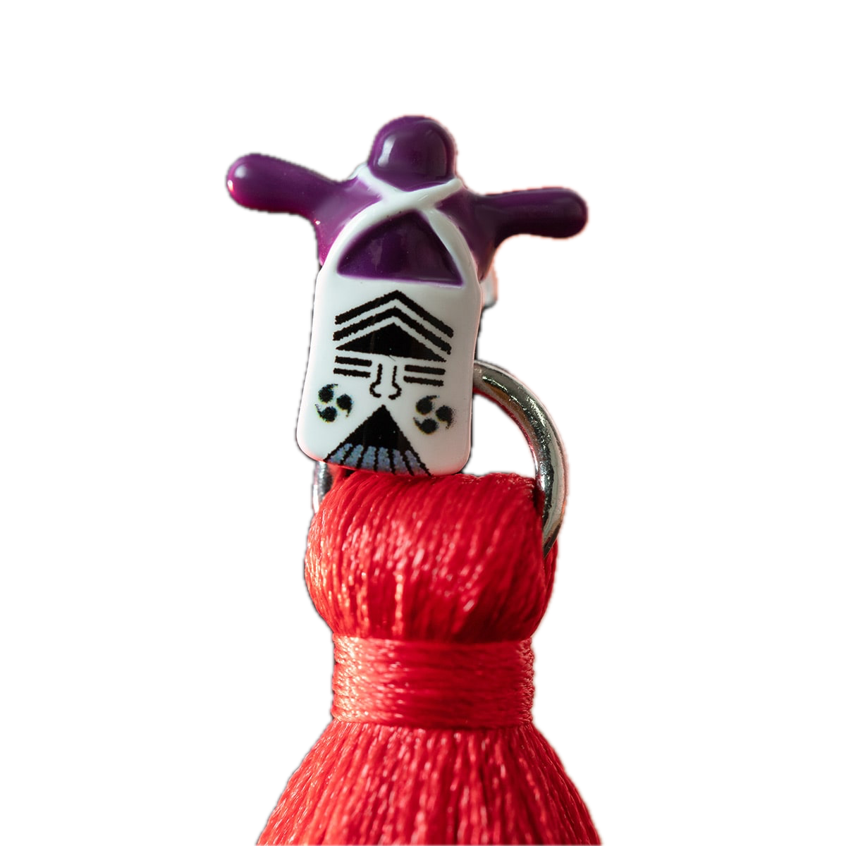 Studio Ghibli Spirited Away Kasuga-sama Red Tassel Earrings Mori no Ponpone