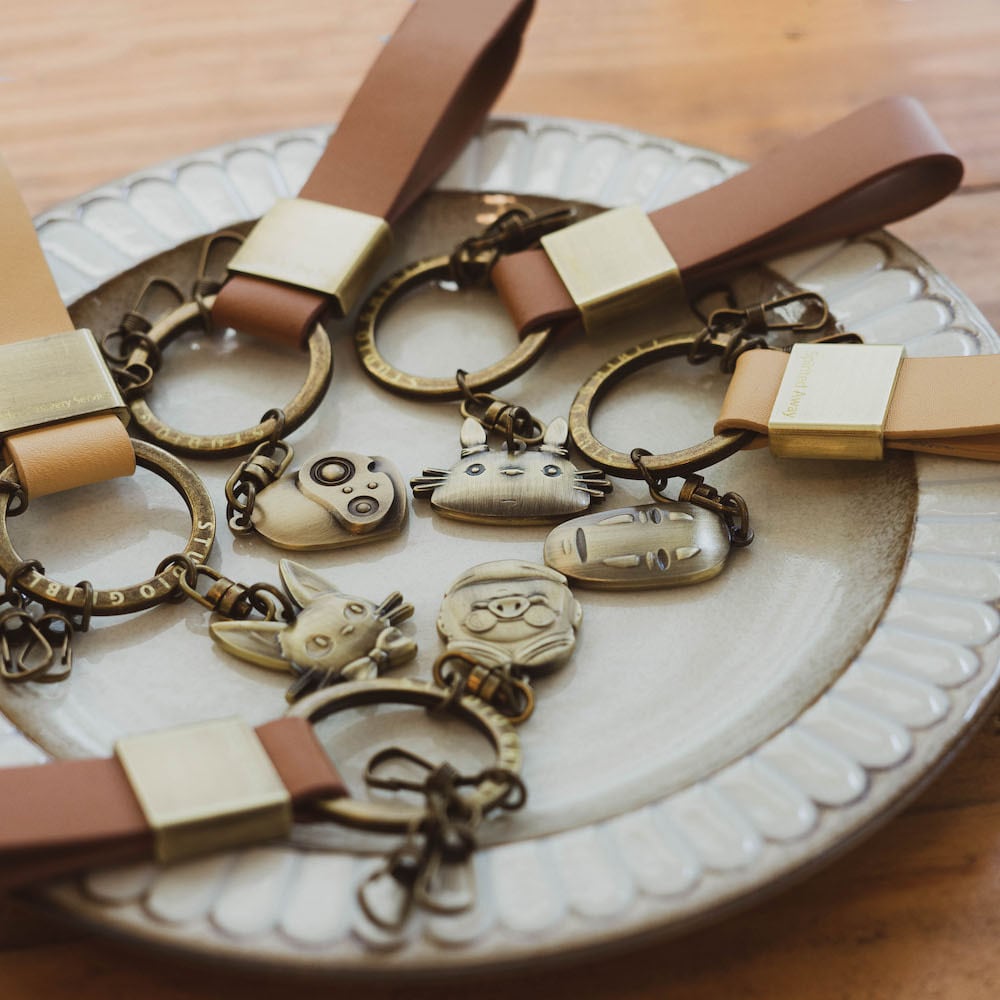 Studio Ghibli Spirited Away No-Face Genuine Leather Keyring