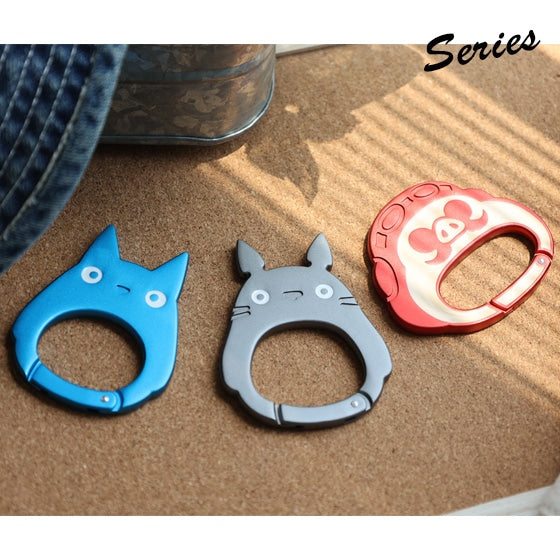 Studio Ghibli GBL Medium Totoro Face Carabiner Clip Keychain Official Japan