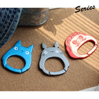 Studio Ghibli GBL Big Totoro Face Carabiner Clip Keychain Official Japan
