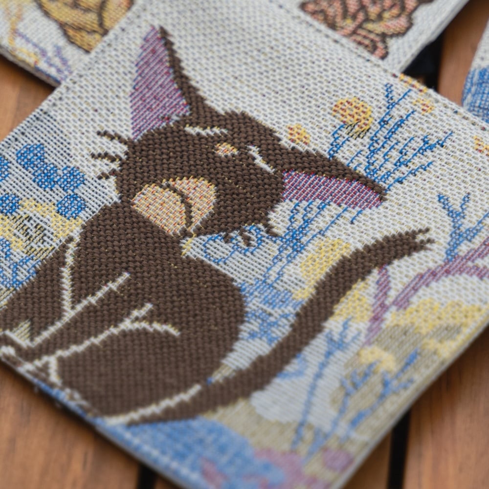 Studio Ghibli Kiki’s Delivery Service Season of Flowers Gobelin Woven Coaster Set of 4