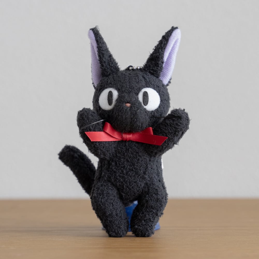 Studio Ghibli Kiki’s Delivery Service Jiji Hugging Plush Mascot Keychain – 13cm