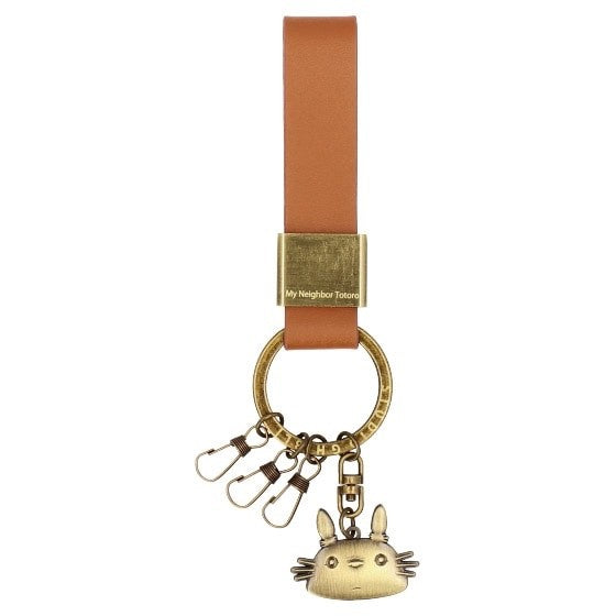 Studio Ghibli Genuine Leather Keyring Collection Totoro Jiji No-Face Porco Rosso
