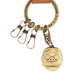Studio Ghibli Genuine Leather Keyring Collection Totoro Jiji No-Face Porco Rosso