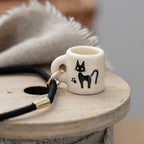 Studio Ghibli Kiki’s Delivery Service Jiji Mug Hair Tie Mini Ceramic Charm Japan
