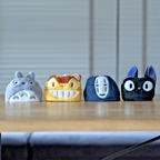 Studio Ghibli Micro Loop Towel Totoro, Jiji, Catbus, No-Face 25x25cm