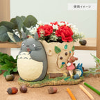 Studio Ghibli My Neighbor Totoro Diorama Box Totoro & Mei Storage Planter