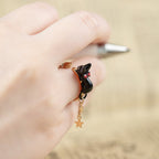 Studio Ghibli Kiki’s Delivery Service Jiji Broom Ring Size 13 Made in Japan