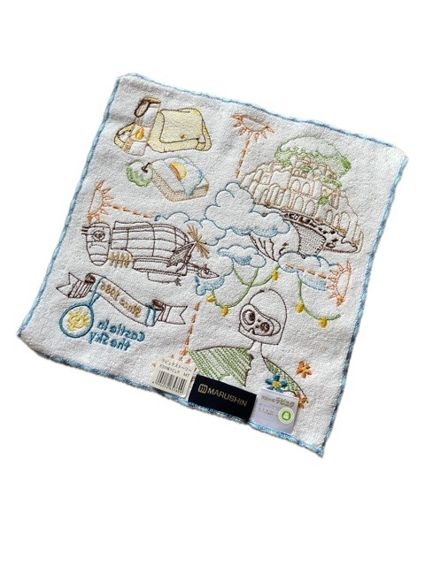 Studio Ghibli Mini Towel 25x25cm 100% Cotton Totoro Laputa & More Japan