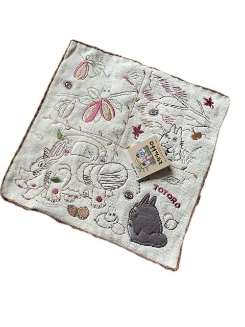 Studio Ghibli Mini Towel 25x25cm 100% Cotton Totoro Laputa & More Japan