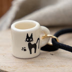 Studio Ghibli Kiki’s Delivery Service Jiji Mug Hair Tie Mini Ceramic Charm Japan