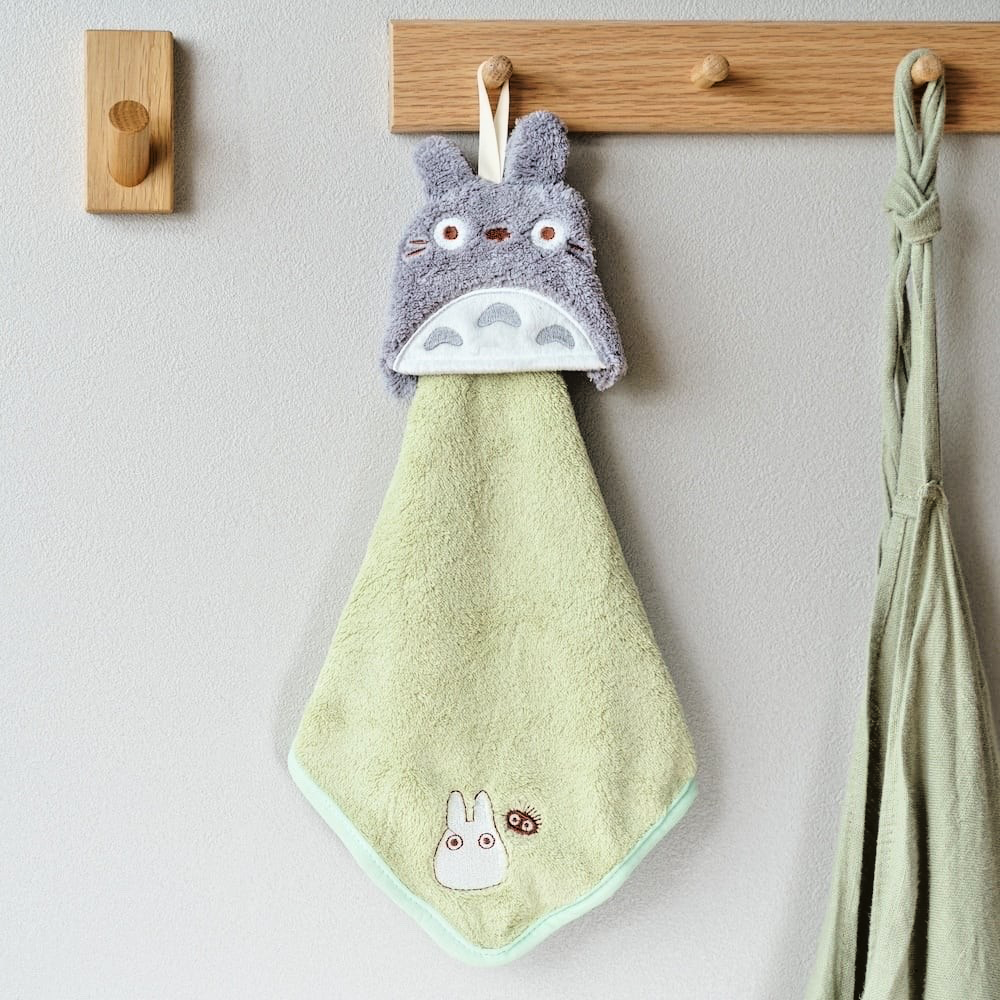Studio Ghibli Micro Loop Towel Totoro, Jiji, Catbus, No-Face 25x25cm