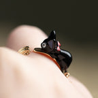 Studio Ghibli Kiki’s Delivery Service Jiji Broom Ring Size 13 Made in Japan
