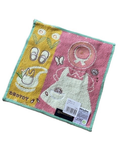 Studio Ghibli Mini Towel 25x25cm 100% Cotton Totoro Laputa & More Japan