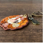 Studio Ghibli Kiki’s Delivery Service Jiji Embroidered Keyring Bread Wreath