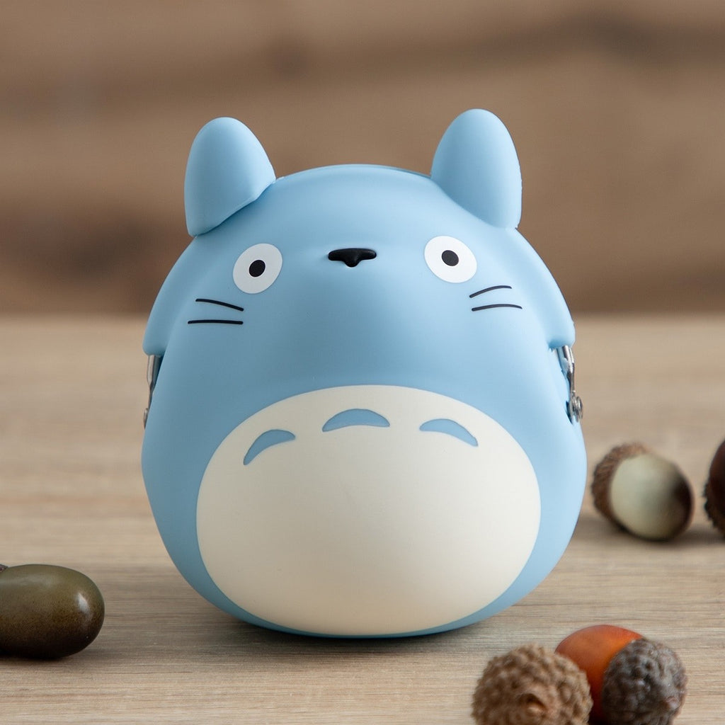 Studio Ghibli My Neighbour Totoro Blue Silicone Coin Purse Official Japan