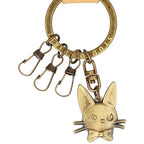 Studio Ghibli Genuine Leather Keyring Collection Totoro Jiji No-Face Porco Rosso