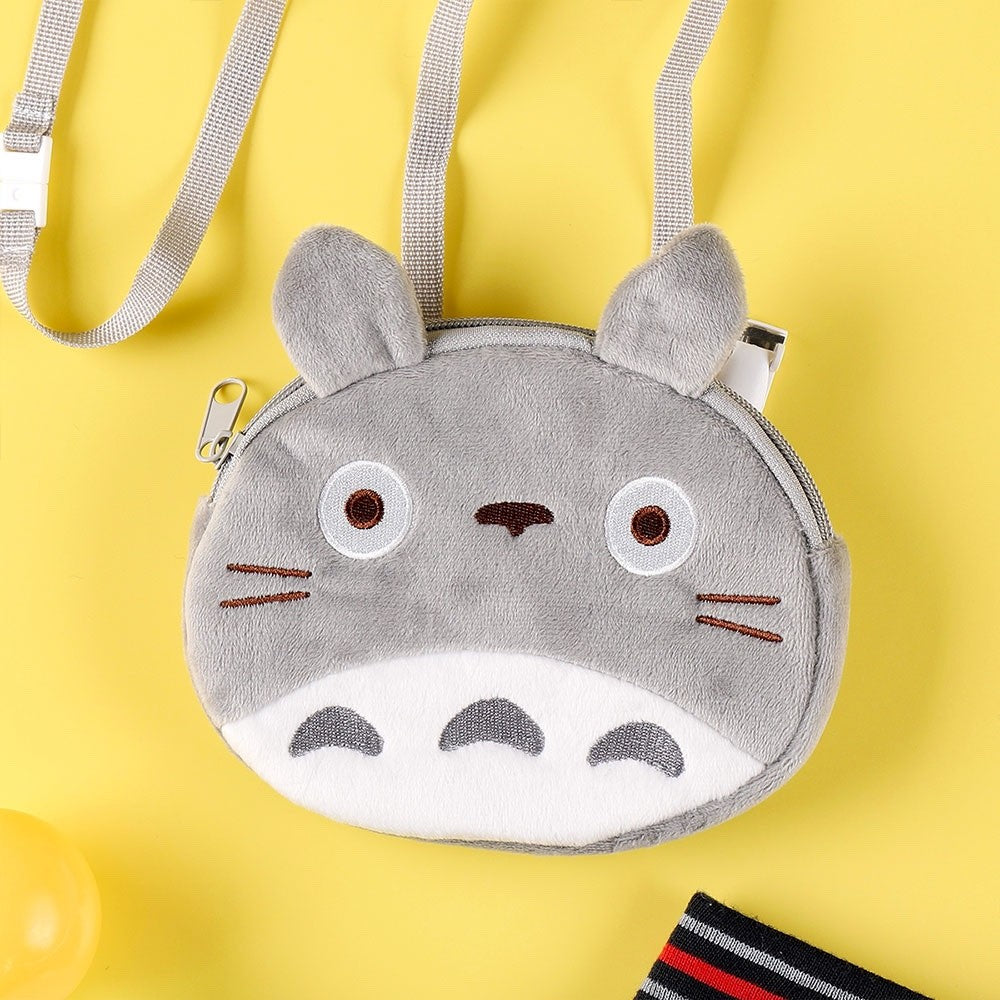 Studio Ghibli My Neighbor Totoro Face Pocket Pouch with Strap – Totoro / Catbus