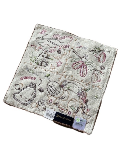 Studio Ghibli Mini Towel 25x25cm 100% Cotton Totoro Laputa & More Japan