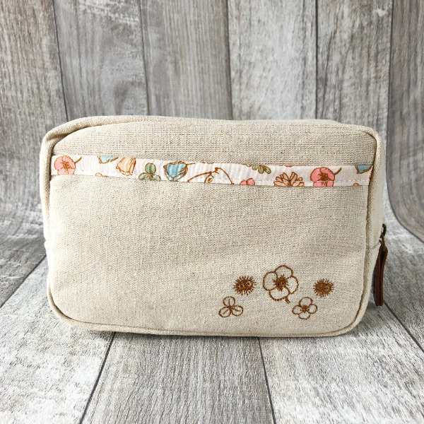 Studio Ghibli Totoro Jiji Botanical Pouch Canvas Cosmetic Bag Official Japan