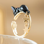 Studio Ghibli Kiki’s Delivery Service Jiji Broom Ring Size 13 Made in Japan