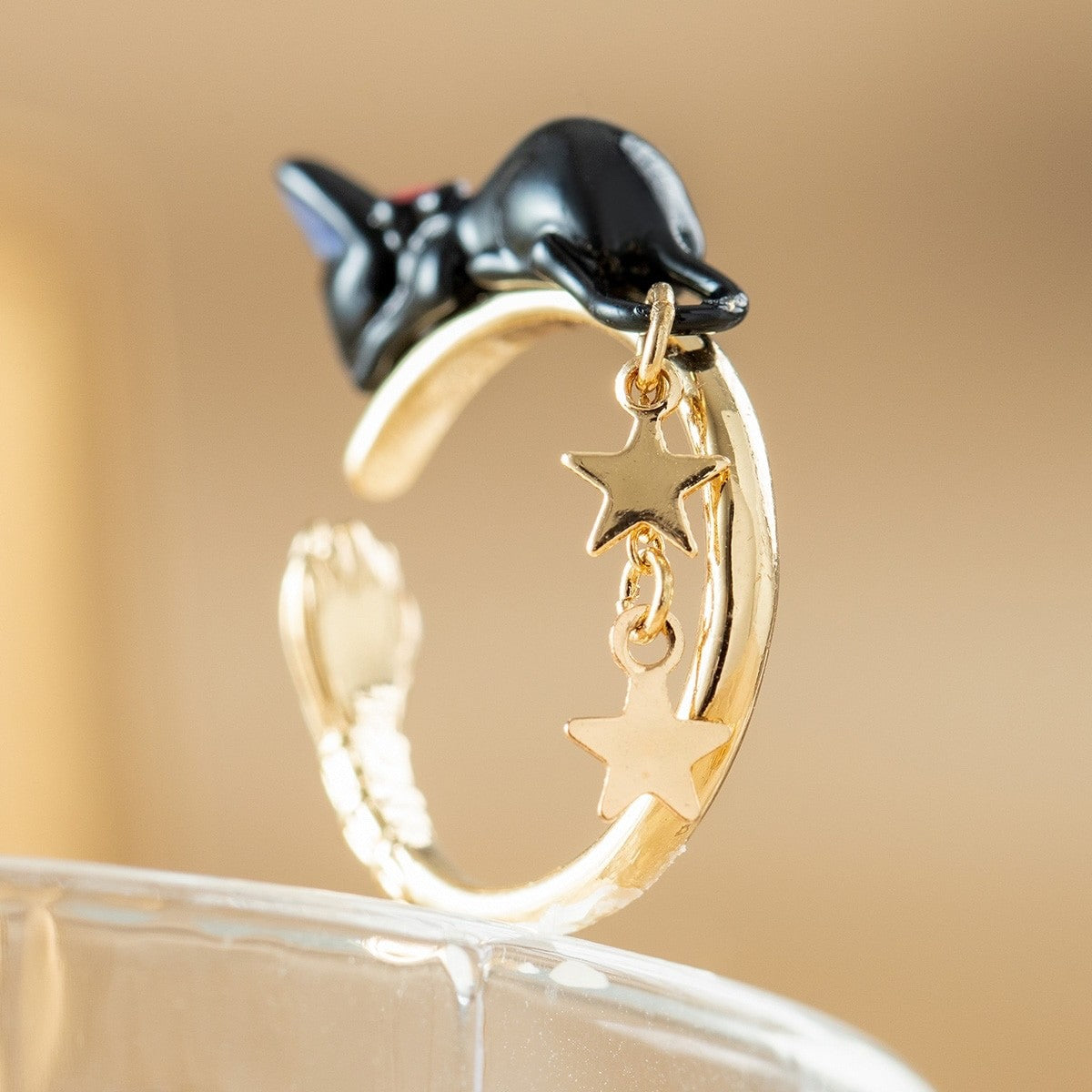 Studio Ghibli Kiki’s Delivery Service Jiji Broom Ring Size 13 Made in Japan