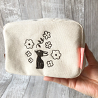 Studio Ghibli Kiki’s Delivery Service Jiji Botanical Canvas Cosmetic Pouch Official Japan