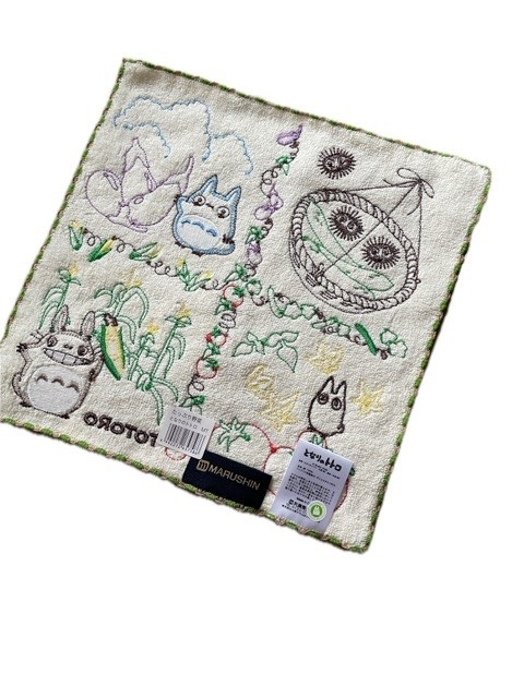 Studio Ghibli Mini Towel 25x25cm 100% Cotton Totoro Laputa & More Japan