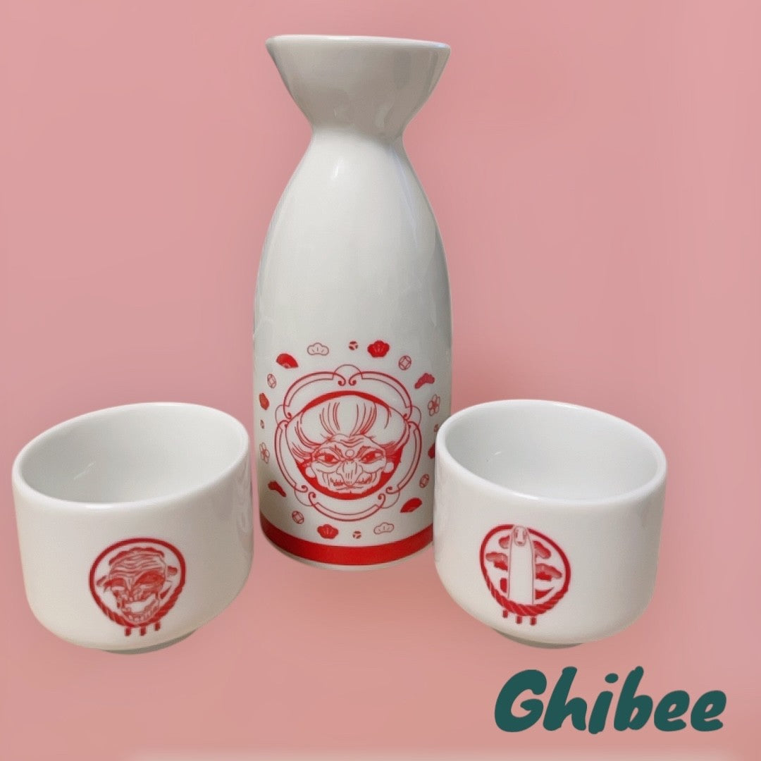 Studio Ghibli Spirited Away Sake Set Tokkuri Ochoko Exhibition Exclusive Japan