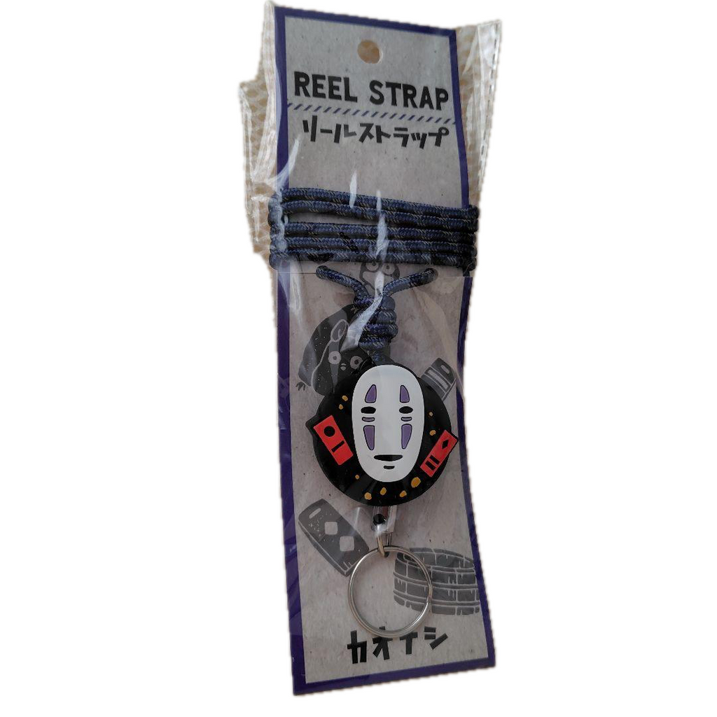 Studio Ghibli Reel Strap Lanyard – Laputa Flying Stone / No-Face ID Key Holder