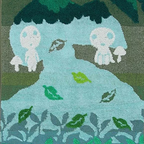 Studio Ghibli Face Towel 34x80cm (Kodama / Kiki / Spirited Away / Porco)