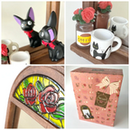 Studio Ghibli Kiki’s Delivery Service Jiji Mirror Daydreaming by the Window