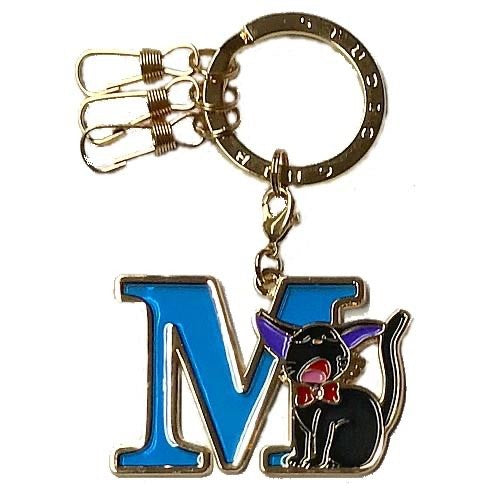 Studio Ghibli Kiki’s Delivery Service Jiji Initial Keyring – Stained Glass Style
