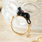 Studio Ghibli Kiki’s Delivery Service Jiji Broom Ring Size 13 Made in Japan
