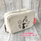 Studio Ghibli Kiki’s Delivery Service Jiji Botanical Canvas Cosmetic Pouch Official Japan