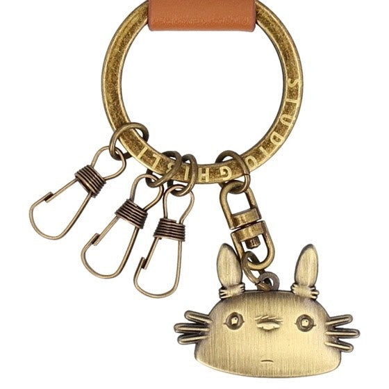 Studio Ghibli Genuine Leather Keyring Collection Totoro Jiji No-Face Porco Rosso