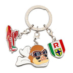Studio Ghibli Porco Rosso Porco Savoia & Crest 3-Charm Keyring