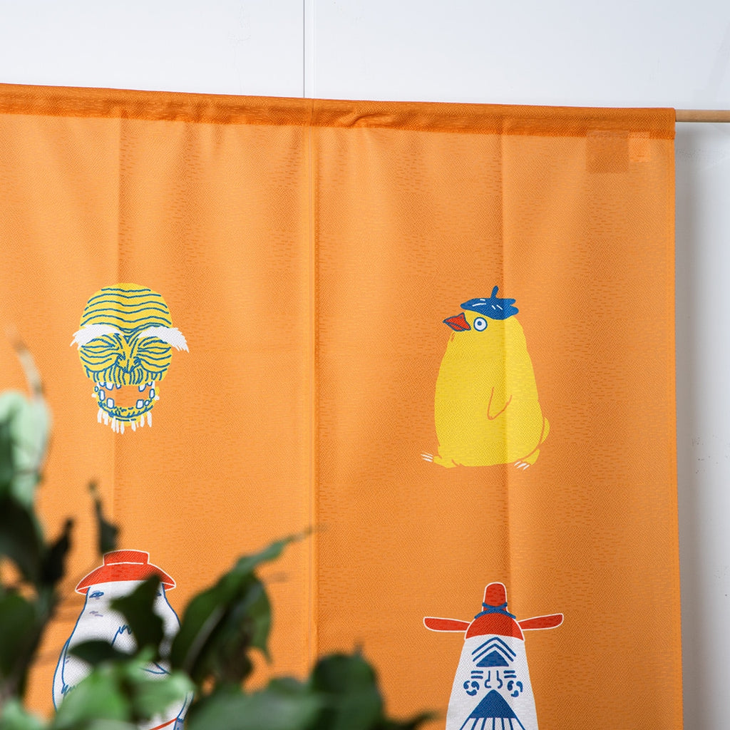 Studio Ghibli Spirited Away Japanese Noren Door Curtain – Auspicious Yellow 85 × 150cm