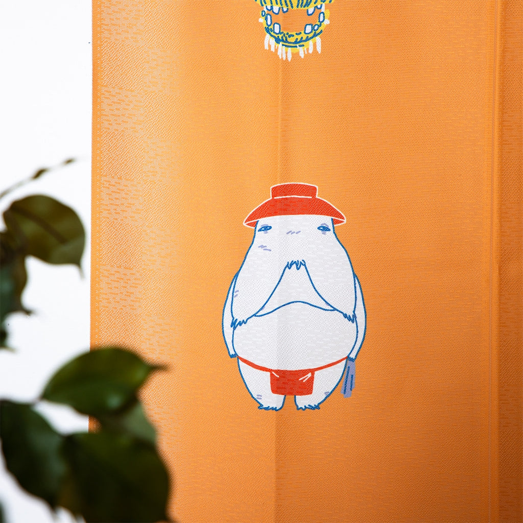 Studio Ghibli Spirited Away Japanese Noren Door Curtain – Auspicious Yellow 85 × 150cm