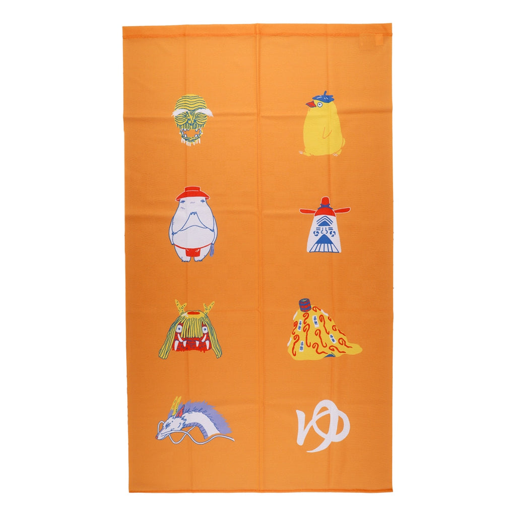 Studio Ghibli Spirited Away Japanese Noren Door Curtain – Auspicious Yellow 85 × 150cm