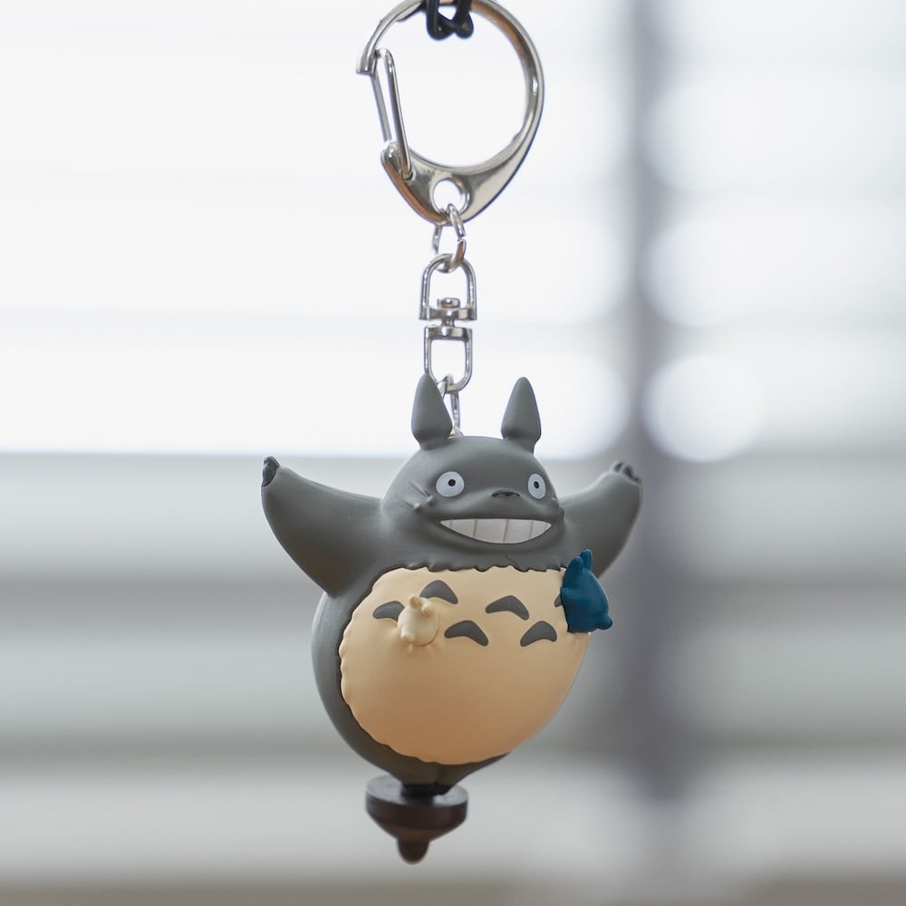 Studio Ghibli My Neighbour Totoro Spinning Top Totoro 3D Keyring
