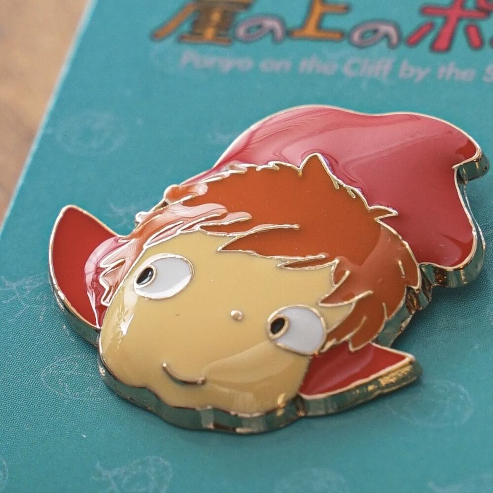 Studio Ghibli Ponyo on the Cliff by the Sea Ponyo Pin Badge JP-04A