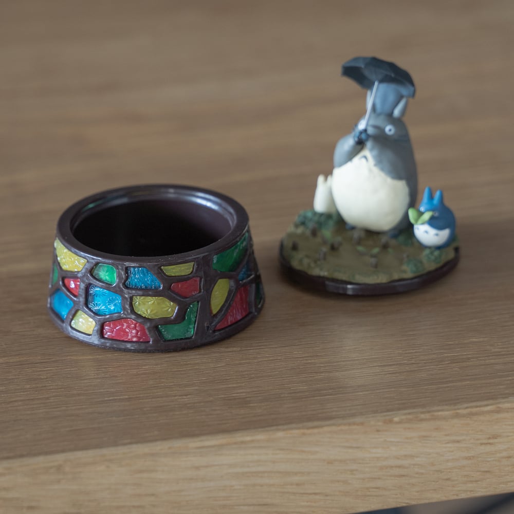 Studio Ghibli My Neighbour Totoro Dondoko Dance Stained Glass Jewellery Box