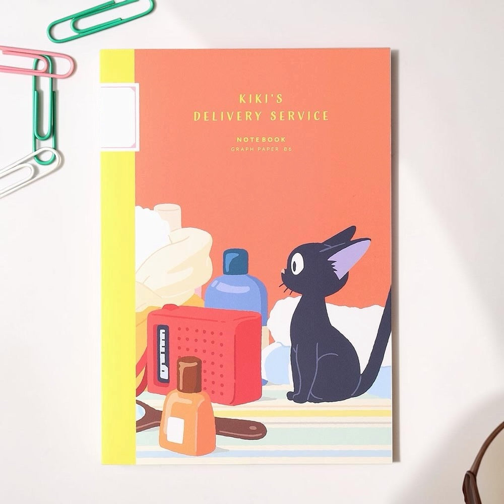 Studio Ghibli Kiki’s Delivery Service Jiji Graphic B6 Grid Notebook