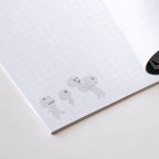 Studio Ghibli Princess Mononoke Kodama Graphic B6 Grid Notebook