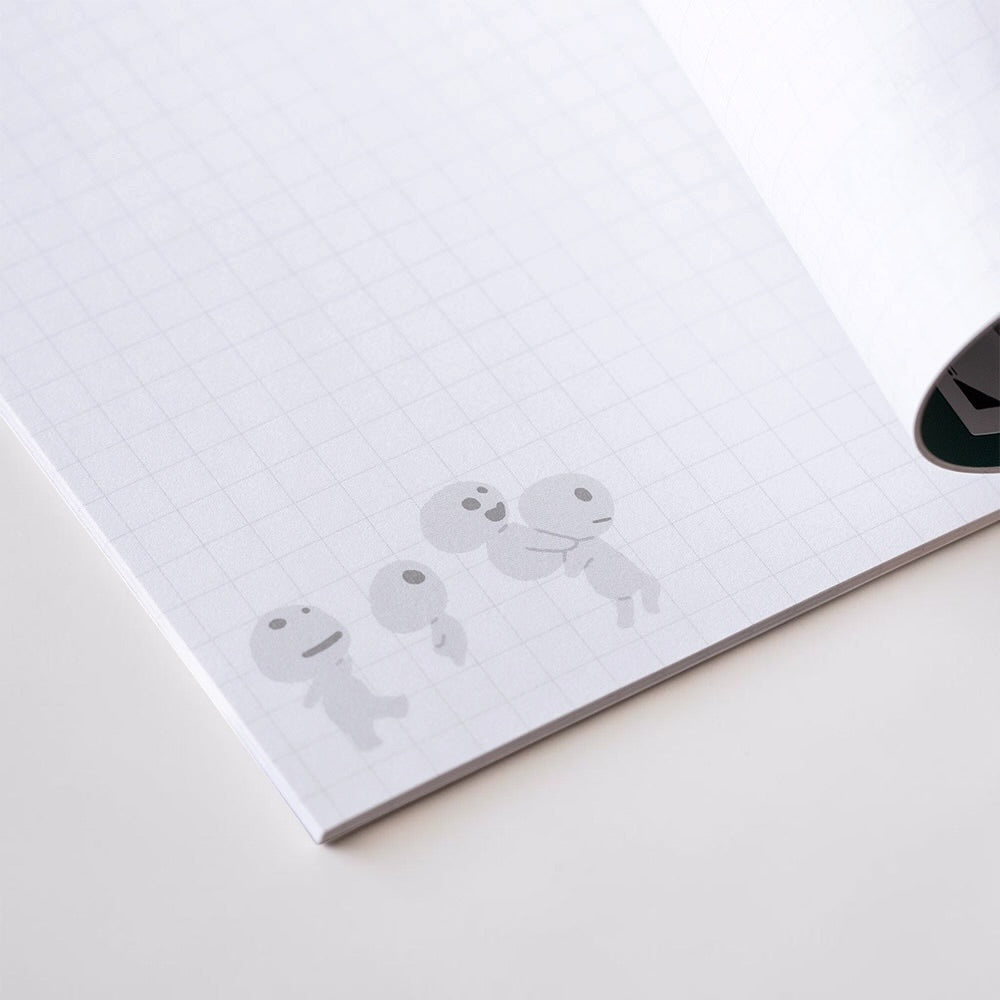Studio Ghibli Princess Mononoke Kodama Graphic B6 Grid Notebook