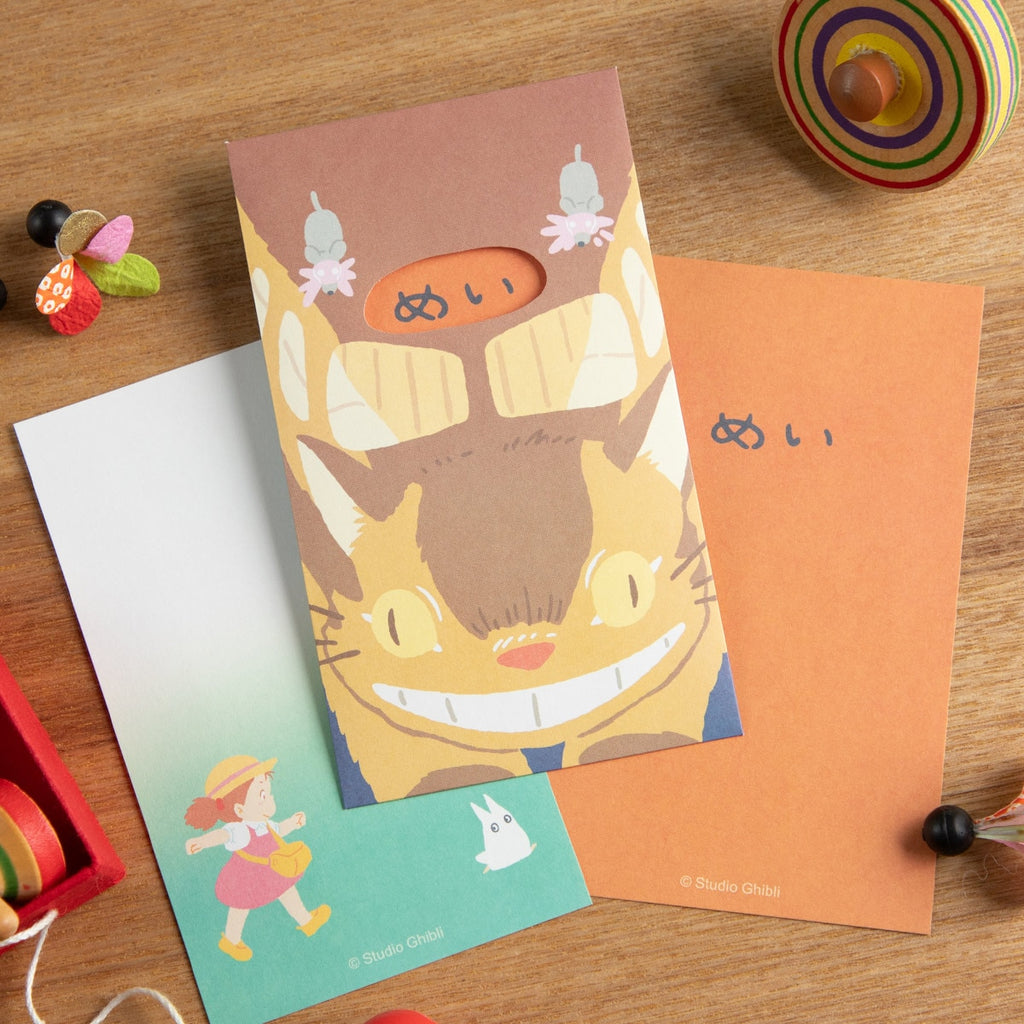 Studio Ghibli My Neighbour Totoro Catbus Mini Gift Envelope Set with Window Official Japan