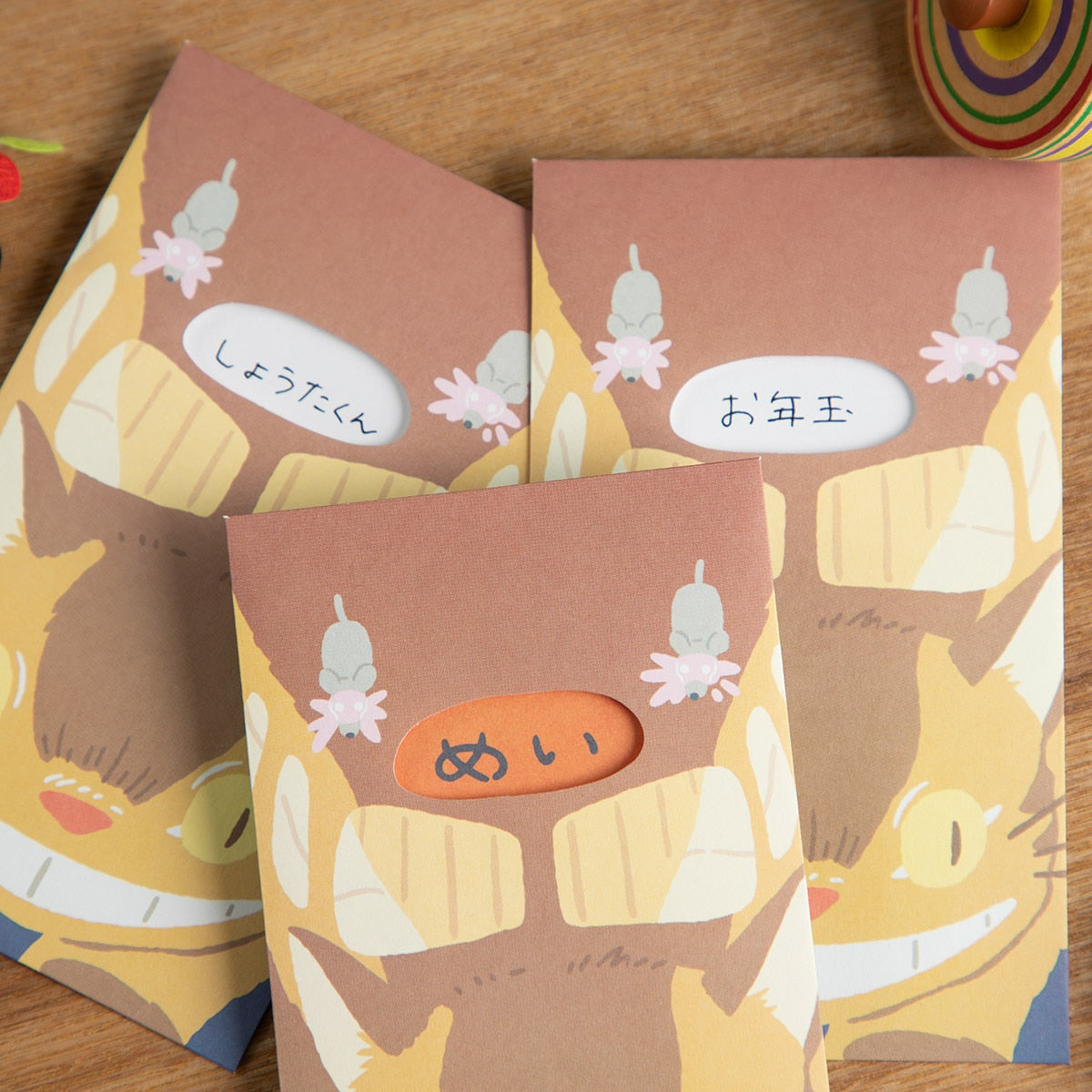 Studio Ghibli My Neighbour Totoro Catbus Mini Gift Envelope Set with Window Official Japan