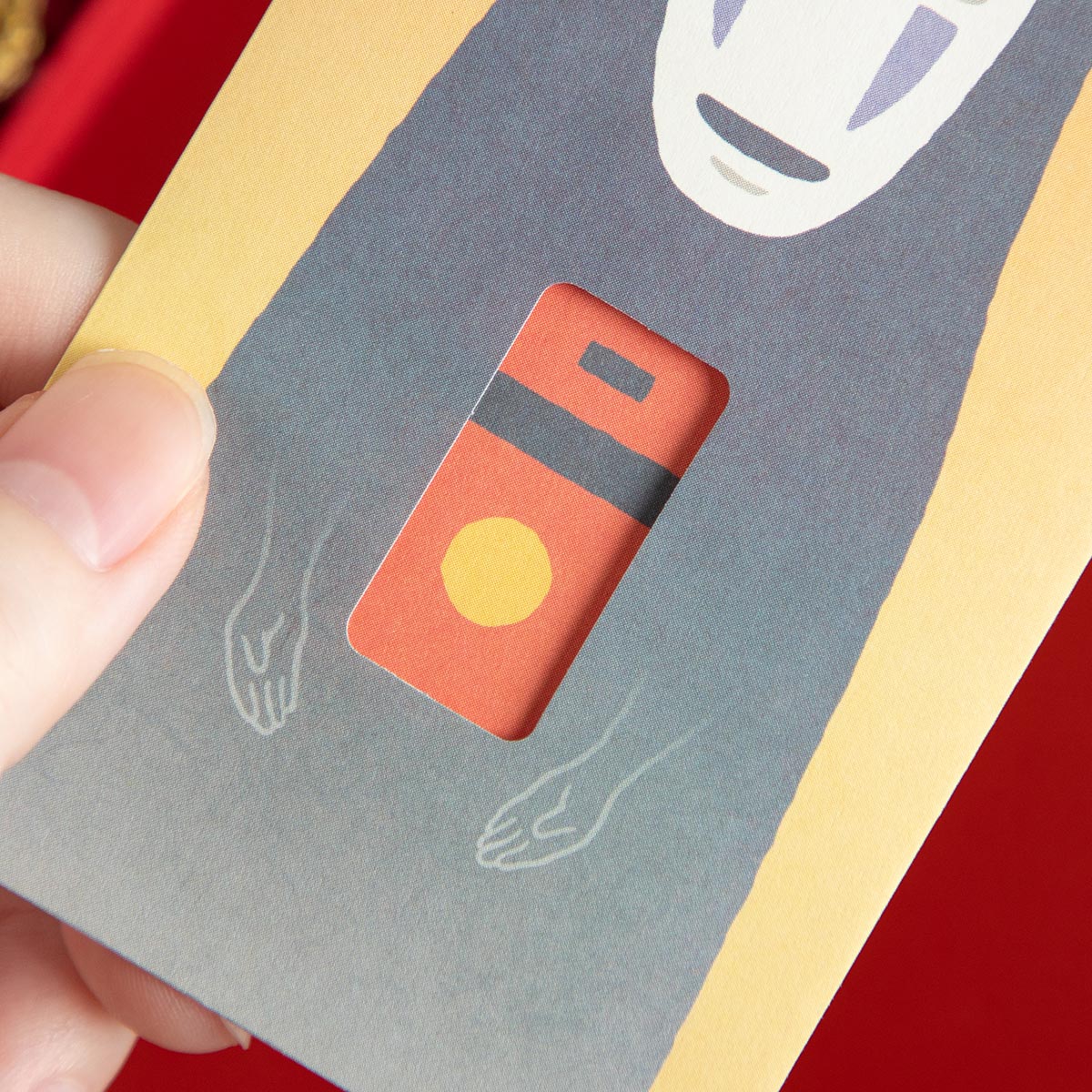 Studio Ghibli Spirited Away No-Face Mini Gift Envelope Set with Window Official Japan