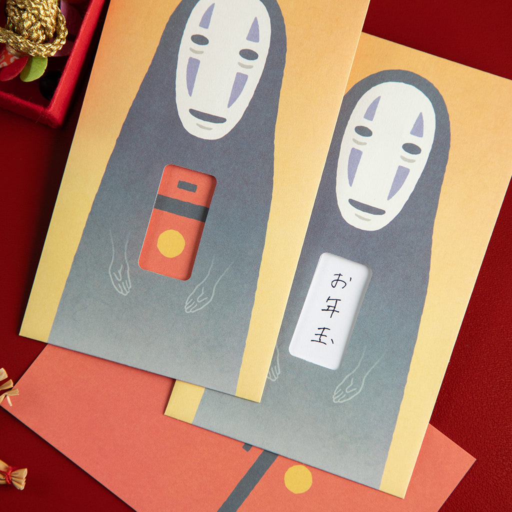 Studio Ghibli Spirited Away No-Face Mini Gift Envelope Set with Window Official Japan